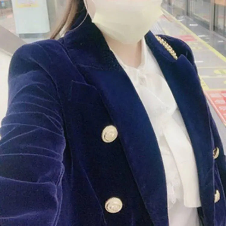 Casaco de Terno Manga Longa com Abotoamento Duplo